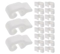 Alipis Storage Cabinet Connector Clips for DIY Storage Projects 80pcs White Plastic with Hidden Installation and Universal Compatibility and Modular Closet Assembly for Shoe Cabinets