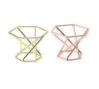 Alipis Storage Shelf Makeup Sponge and for Storing Powder Puff Puff Stand Rack 2pcs Carbon Steel Stylish and Elegant for Women and Girls