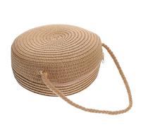 Alipis Straw Woven Shoulder Bag for Women with Roomy Interior and Easy to Carry Design, for Weekend Getaways and Travel, Khaki Summer Crossbody Beach Bag