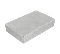 Alipis Sturdy Aluminium Guitar Pedal Enclosure Case with Polished Surface, Silver Diecast Stomp Box for Music Accessories, Material,