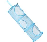 Alipis Stylish Mesh Hanging Storage Cage 3 Tier Toy Storage Organizer Folding Mesh Basket for Home