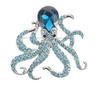 Alipis Stylish Octopus Brooch Pin with Rhinestone Alloy Material, Versatile and Reliable Pin for Everyday Wear Or Dates, Unique Cute Fashionable Accessory for Clothing and Bags