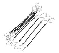 Alipis Stylus Pen Lanyards Ensuring Pens Are Always within Reach and Secure with Spring Structure 10pcs Black Retractable Cords Made of Nylon and Pvc for Tablet and Use