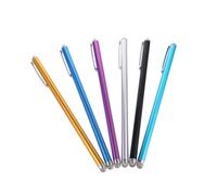Alipis Stylus Supporting Capacitive 6pcs for Pens Universal Touch Alloy with Extended Removable Fibre Tips, Copper Aluminium Material, Portable Design Long Serving Screens