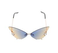 Alipis Sunglasses Butterfly Frame Sunglasses PC Blue Gradient for Beach Vacation and Outdoor Activities Women