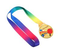 Alipis Table Tennis Award Medals with Ribbon Lightweight Gold Pingpong Prize for Sports Day School Tournaments Community Competitions Portable Winner Medals Party Favor