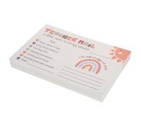 Alipis Teacher Reward Cards Rainbow Happy Mail 50Pcs Positive Postcards for Preschool Kindergarten Classroom Parent Communication Incentive