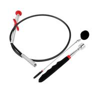 Alipis Telescoping Inspection Mirror Set with Lens for Precise Diagnosis Extendable Under Car Inspection Stick Tool for Mechanics and DIY Enthusiasts Practical Grabber Reacher Kit