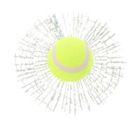 Alipis Tennis Ball Car Sticker Funny Window Decal Broken Glass Prank Car Exterior Decoration Self Adhesive Ball Game