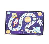 Alipis Thick Cartoon Crawling Play Mat for Brain Development Rug with Non-toxic Villus Material Educational Floor Carpet for Indoor Backyard Party Use Easy to Clean and Store