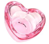 Alipis Thickened Heart-shaped Glass Nail Dish Cup for Nails for Manicure and Pedicure Lightweight Portable Dappen Dish and Home Use