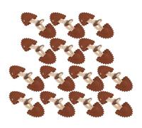 Alipis Toggle Buttons 8 Pairs Pu Leather and Cotton Thread Material Coffee Colour with Elegant Style for Sewing and Revamping Coats for Sweater and Coat Replacement