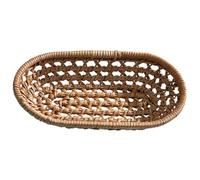 Alipis Towel Basket Rattan Food Basket Rattan Towel Wicker Bread Tabletop Decor Storage Container Small Storage s Fruit Wicker Picnic Woven s Brown Bamboo