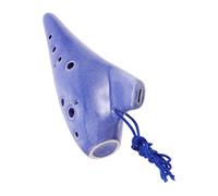 Alipis Traditional Ceramic Ocarina Flute for Beginners Alto C Tone Wind Instrument with Protective Case and Music Book Student and Adult Practice Musical Tool for Classroom Use