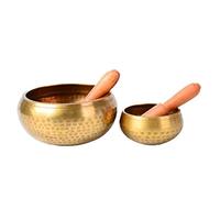 Alipis Traditional Craft Nepal Bowl Tibetan Singing Bowl Mallet Manual Tapping Gong for Meditation Yoga and Stress Relief