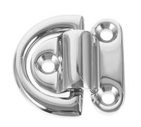 Alipis Trailer Tie Downs D Rings Stainless Steel D-shaped D Ring Tie down 6mm Specification Quick Installation Silver Versatile Anchors for Grounding Boat and Yacht