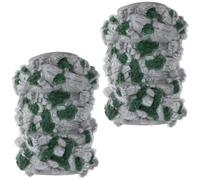 Alipis Train Tunnel Accessory Plastic with Rugged Surface and High-simulation Mountain Scenery 2pcs Friendly Design Supporting Diorama Building and Universal Track for Train Sets