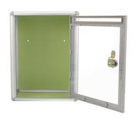 Alipis Transparent Wall Mounted Mailbox Small Acrylic Suggestion Box for Home Office Lockable Letterbox Container