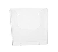 Alipis Transparent Wall-mounted Office File Holder Clear Document Organizer Rack for Brochures Magazines Reports Envelopes with Flexible Placement and Modern Design