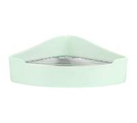 Alipis Triangle Ceramic Rabbit Litter Pan for Small Animals Home Office | Stain Resistant, Less Prone to Tipping, Foot Protection, Wear Resistant, Light Green Corner Design