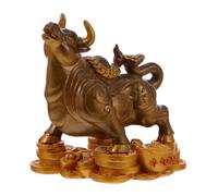 Alipis Unique Resin Tea Pet Cattle Ornament for Desktop Decor with Colour Changing Feature, for Tea Lovers as A Chic Tabletop Decoration Or Photography Prop