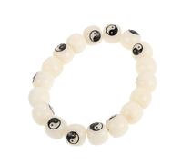 Alipis Unisex Bodhi Root Bracelet with 18 Beads Featuring Eight Trigrams Bagua Symbol, Skinfriendly Surface and Resistant to Cracking, for Mindfulness Meditation and Feng Shui