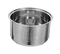 Alipis Universal Rice Cooker Inner Pot Stainless Steel 1.6l Replacement Efficient Heat Distribution for Cooking Rice Porridge