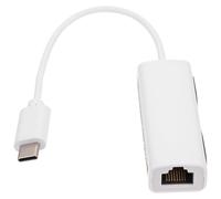 Alipis Usb-c Abs Material Ethernet Adapter USB Network Adapter Compact and Portable Supports 10/100mbps Full and Half Duplex Automatic Compatible Network Cable Converter Business Travel