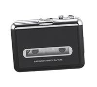 Alipis USB Cassette Player with Built-In 0.5W Speaker Tape-To-Mp3 Converter Digital Audio Music Player for Easy Playback and Recording
