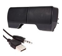 Alipis USB Computer Speaker Clip-On Compact Loudspeaker Box with Dc3.00 Voltage, Portable Stylish Voice Box for Laptop and Desktop Use