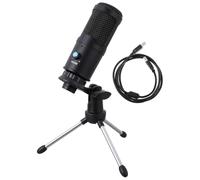 Alipis USB Condenser Microphone for Gaming and Streaming Cardioid Pattern with Stand Zinc Alloy Body Efficiently Captures Human Voice 192khz Compatible with Laptops and Conferences
