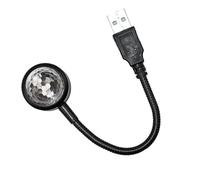 Alipis USB Night Light 9 Lighting Modes Car Ceiling Star Lights Black Pvc High-transparency Ball Lens Non-destructive Installation Special Design Fine Craftsmanship Romantic Decorations