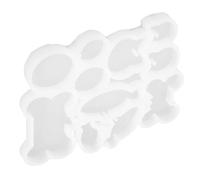 Alipis Versatile Silicone Cat Tag Molds for DIY Keychain Crafts Multi-Shape Dog Bone Fish Round Resin Casting Mold for Pet Collar Tags and Jewelry Making Beginner-Friendly Soft Material