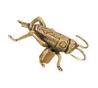 Alipis Vintage Brass Cricket Drawer Handle Solid Brass Cabinet Pull Knob for Furniture Easy Install Decorative Dresser Drawer Handle Fit for Bedroom Cupboard Living