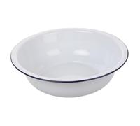 Alipis Vintage Enamel Wash Basin Large Capacity Kitchen Mixing Bowl with Smooth Corrosion-Resistant Surface for Washing Vegetables Face and Laundry Multifunctional Retro Enamelware