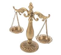 Alipis Vintage Iron Jewelry Display Sculpture Retro Balance Scale Figurine for Office Desk and Home Decor Multifunctional Storage and Elegant Justice Symbol for Lawyers and Library