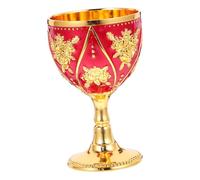 Alipis Vintage Metal Wine Cup 30ml Alloy Small White Goblet