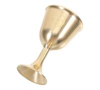 Alipis Vintage Pentagram Brass Goblet for Rituals and Wiccan Ceremonies Large Altar Wine Cup with Mystical Pentacle Design Multiuse Spiritual Vessel for Tarot Pagan Practices and Prayers