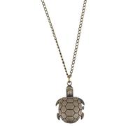 Alipis Vintage Pocket Watch with Chain for Men, Zinc Alloy Retro Tortoise Shape, Lightweight Decorative Quartz Mechanical Watch, Hanging Accessory for Daily Wear