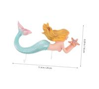 Alipis Vintage Resin Mermaid Wall Hook with Artistic Ocean Charm Space Saving Wall Mounted Storage for Coats Keys Hats Easy Installation for Living Room Entryway Home Decor