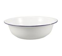 Alipis Vintage Retro Enamel Foot Soak Basin Wash Tub for Feet Washing and Laundry Multifunctional Footbath with Easy-clean Enamel Surface