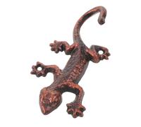 Alipis Vintage Rustic Cast Iron Gecko Wall Hook for Bags and Jackets, Heavy Duty Decorative Metal Key Holder Suitable for Outdoor Spaces and Poolside Use