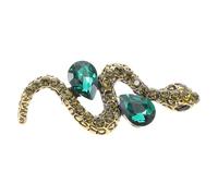 Alipis Vintage Snake Brooch Pin in Green Zinc Alloy, Versatile Accessory with Unisex Appeal, for Hat Decoration Or Lapel, and Unique Animal Jewelry Pin for Men and Women