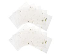 Alipis Vintage Style Calligraphy Writing Paper Pack 10 Sets Chinese Rice Paper for Letter Painting and Stationery Tea Leaf Cloud Pattern for Traditional Art and Letter Writing
