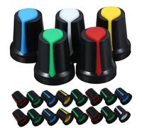 Alipis Volume Control Knobs Rotary Knob Replacements Assorted Colour Plastic 50pcs 6mm Insert Shaft Offering Excellent Touching Feeling for Electric Guitars for Guitar Parts