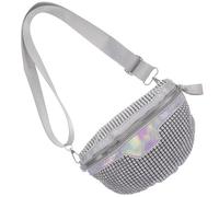 Alipis Waist Storage Pouch Waist Bag Fashionable Pu Metal Plastic Convenient to Carry Practical to Use for Female Friends and Walking and Working with Workmanship and Smooth Sewing