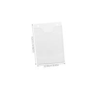 Alipis Wall Mounted Acrylic Brochure Holder Clear Display Stand for Vertical Pamphlets Sleek Professional and Magazine Display Organizer Easy to Install Literature and Flyer Holder