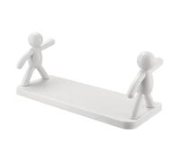 Alipis Wall-mounted Rack Wall Shelves for Bathroom with No-punch Installation, PP Plastic Shelving Unit for Home, Bathroom Storage Rack for Organised Bathroom Sundries and Home