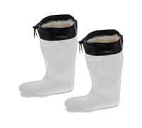 Alipis Warm Snow Boots Liner for Men Removable Insulated Cuff for Winter Fishing and Hiking Black Height Easy to Clean and Replace