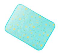 Alipis Washable Pet Cooling Pad for Puppy and Kitty with Cool Fabric and Silk Cotton Material, Wear-resistant Summer Cooling Mat Suitable for Home Use, Blue Pet Ice Mat